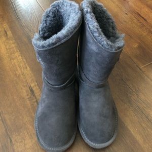 BEARPAW Tatum Womens US 6 Charcoal Gray Winter Boots